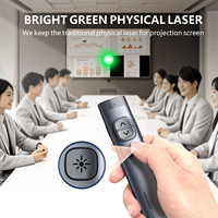 Télécommande de présentation tout-en-un avec logo personnalisé, souris aérienne et pointeur laser pour une présentation en toute confiance