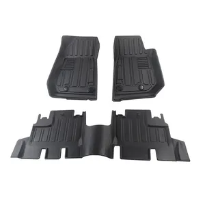 Hot sale Floor Mats for Jeep Wrangler JK 2007+ Accessories Interior Parts Offroad TPV 4 Doors Mat