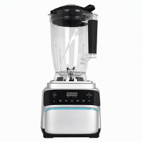 Blender électrique haute capacité de 6 litres, boîtier en acier inoxydable ; modèle à mélange direct de céréales et de haricots secs ; nettoyage automatique