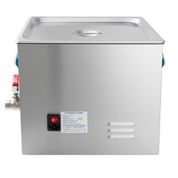 Nettoyeur à ultrasons de précision 11L 40kHz 240W avec réglage numérique du temps et de la température, réservoir en acier inoxydable pour bijoux et objets artisanaux complexes