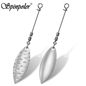 Kit de remplacement de fil d'acier pour lames rotatives en laiton Spinpoler, accessoires de pêche pour leurres durs Willow Colorado, eau salée - Product Image 1