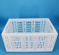 Caisse en plastique pliable pour supermarché, pour légumes et fruits, panier de stockage agricole, empilable et emboîtable