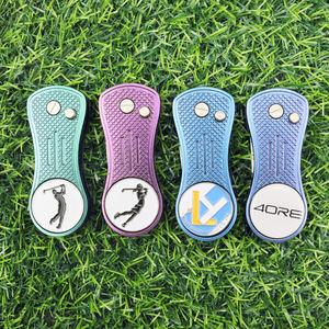 Clip d'étiquette de nettoyage des Oilers étanche Diamant Premium Kids Forged High gun Divit Rubber Design robuste Metal Golf Ball Marker Blank - Product Image 5