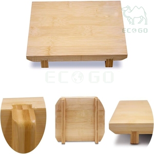 Bandeja de Bambú para Servir Alimentos, Soporte de Exhibición, Bandeja para Sushi, Tacos y Comida Enrollada - Product Image 2