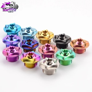 Bu lông Titan TMJ M20X1.5P/M20X2.5P, ốc nắp bình dầu động cơ cho xe máy, nắp bịt bình dầu, nắp bịt bình dầu - Product Image 1