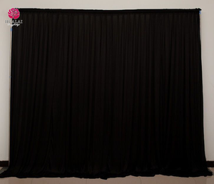 FBJ044-크레이프 주름 화이트 블랙 네이비 아이보리 웨딩 배경 커튼 얼음 실크 소재 - Product Image 2