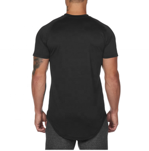 T-shirt long pour homme à séchage rapide, T-shirt de Sport grande taille, <span class=keywords><strong>Body</strong></span> Fit Sport surdimensionné, personnalisé votre Logo - Product Image 4