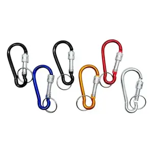 Porte-clés sécurisé en acier inoxydable, ovale, style simple, pour usage extérieur - Product Image 3