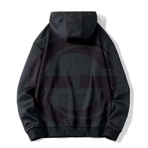 เสื้อฮู้ดกันหนาวมีกระเป๋าสำหรับผู้ชาย,เสื้อฮู้ดสตรีทแบบบล็อกสีติดโลโก้ได้ตามต้องการผ้าฝ้าย100% - Product Image 6