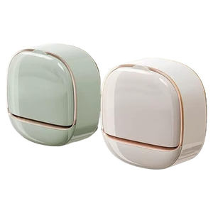 Porte-savon mural rectangulaire en plastique brillant, grande capacité, avec drainage, support de séchage pour éponge, organisateur, design européen - Product Image 3