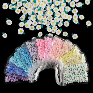 10 g/sac fleur manucure décoration bricolage conception ongles breloques accessoire couleur bonbon doux poterie 3D fleur pour ongles - Product Image 4