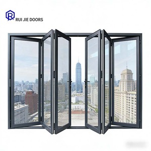 Portes coulissantes pliantes <span class=keywords><strong>en</strong></span> aluminium et verre à <span class=keywords><strong>prix</strong></span> <span class=keywords><strong>d</strong></span>'usine, personnalisables - Product Image 5