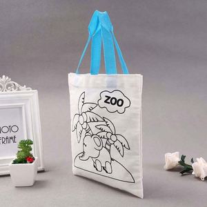 Sac fourre-tout en toile de coton personnalisé avec logo imprimé, fabriqué en Chine, pour la peinture DIY - Product Image 2