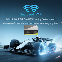 Receptor de Satélite Android 4K XCONN FOREVER X-CYBER Amlogic S905X3 de Cuatro Núcleos y 64 Bits, Decodificador IPTV con Control Remoto por Voz BT y Tecla de Acceso Rápido