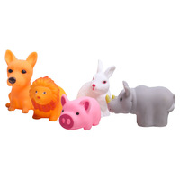 Fabricant Offre Spéciale Animal Bain Canard en Caoutchouc Jouet pour Enfants en Plastique Bébé Jeu d'Eau Squeeze Sound Animal Street Stall Style