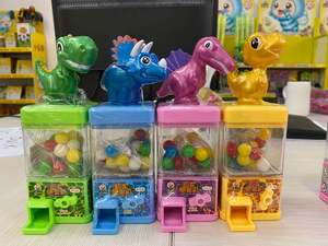 Mini dispensador de dulces de dinosaurio, juguete con sonido y luz, máquina de dulces de goma - Product Image 2