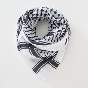 Nuovo Arafat cotone turbante arabo sciarpa quadrata stampata in stile palestinese - Product Image 3