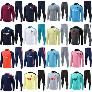 Venta al por mayor de fábrica: Ropa de entrenamiento transfronteriza versión jugador para Paris AC <span class=keywords><strong>Chelsea</strong></span>, equipación de fútbol de manga larga de poliéster. - Product Image 1