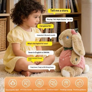 Peluche intelligente AI en forme d'animal mignon, jouet doudou, éléphant, lapin, compagnon créatif pour enfants, cadeau original 30cm, vente en gros - Product Image 2