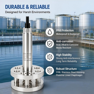 Capteur de niveau d'eau submersible pour environnements difficiles, anti-corrosion, anti-blocage, 4-20mA RS485 - Product Image 6