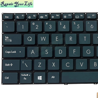 Clavier d'ordinateur portable rétroéclairé US UX581 pour Asus Zenbook Pro Duo UX581G UX581GV UX581L, remplacement du clavier sans cadre, neuf, bleu