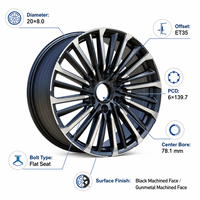 Jantes en alliage forgé de qualité supérieure, 20x8.0 ET35 6x139.7 CB78.1, nouvelles jantes SUV pour Patrol