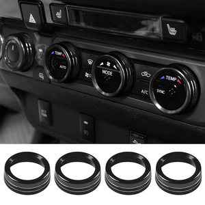 Cubierta Decorativa Metálica Azul para Botón de CD y Interruptor de Aire Acondicionado de Toyota Tacoma, 2016-2021 - Product Image 4