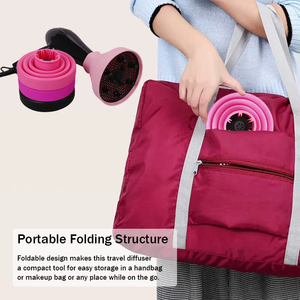 Silikon faltbare Haar gebläse Diffusoren profession elle Handform Locken Haartrockner Diffusor Werkzeug für Haartrockner mit Diffusoren - Product Image 6