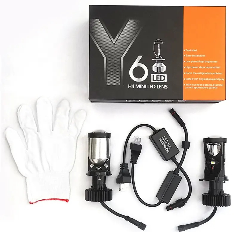 OEM Y8 Y7 Y6D Y10 Y1 Y2 canbus мини-проектор Светодиодная Автомобильная фара лампа H4 Автомобильная противотуманная фара комплект фар прожектор