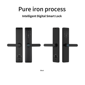 WiFi Tuya App Smart Door <b>Lock</b> Fingerprint Key Handle Digital Password for Aluminum/Wood Doors - Product Image 3