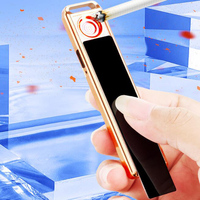 Cigarette électronique portable moderne en alliage de zinc avec logo imprimé couleur personnalisé, rechargeable par USB, batterie au lithium, silencieuse et coupe-vent