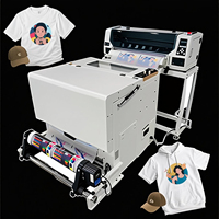 MT COLOR Meilleure vente Imprimante DTF 2 têtes XP600/I3200 A1 DTF 24 pouces Imprimante et secoueur de poudre tout en un