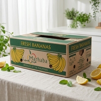 Cajas de Cartón Corrugado de Grado Alimenticio, Ecológicas, Reciclables, Portátiles, con Logotipo Personalizado, Utilizadas para el Transporte de Frutas