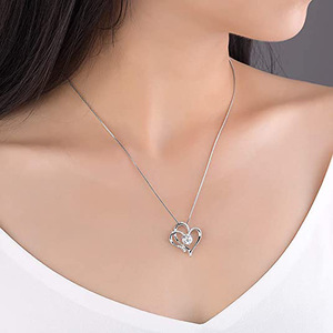 Collana con Doppio Ciondolo a Cuore per Donne, Semplice e Romantica Catena per Clavicola - Product Image 3