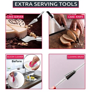 Wink Dụng Cụ Làm Kem Nhà Bếp Dụng Cụ Cắt Kẹo Mềm Dụng Cụ Làm Bánh Dụng Cụ Trang Trí Bánh Bộ Dụng Cụ Làm Bánh Ngọt Làm Bánh - Product Image 4