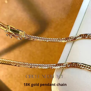 AU750 <span class=keywords><strong>Hip</strong></span> Hop Küba Zinciri Erkekler İçin Altıgen Şekilli Hediye ile İş Tarzı Masif Altın Kolye - Product Image 3