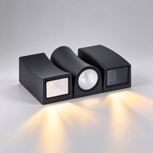 Applique murale LED en aluminium SENZHAO à double tête, éclairage vers le haut et vers le bas, lampe murale intérieure et extérieure pour façade de bâtiment - Product Image 4