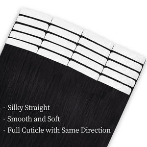 Extensiones de Cabello Humano Premium con Cinta Adhesiva, 100% Cabello Natural sin Procesar, Inyección Sin Costuras, Trama Invisible, Liso Sedoso, Sin Caída, Calidad de Salón - Product Image 2