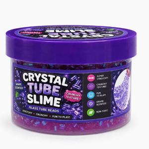 Slime Sunshine Tube bleu avec perles de verre, super extensible, croustillant, amusant pour les enfants de 8 à 13 ans, pâte à modeler et slime unisexe - Product Image 2