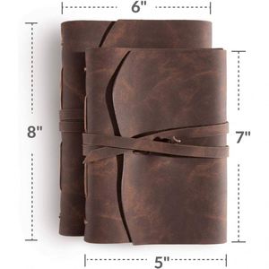 Custom <b>Spiral</b> Binding PVC Journal Diary with Vintage Design for Writing and Gift Use - Product Image 3