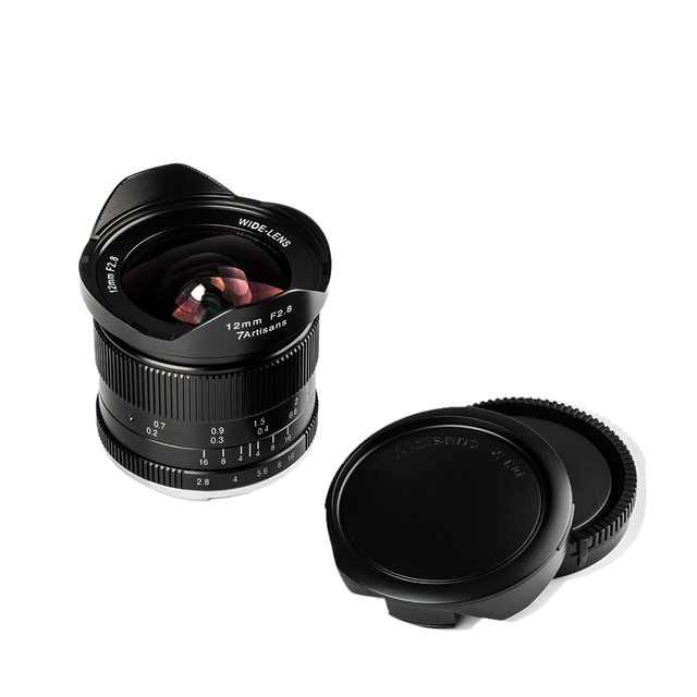 Ultra Wide Angle 12mm F2.8 Mirrorless Lens for Canon Fuji APS-C Manual Focus Prime Fixed Lens for A6500 A6300 A7 Cameras