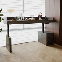 Bureau en bois massif réglable en hauteur, taille personnalisée, coiffeuse moderne, bureau intelligent électrique