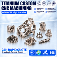 Pièces complexes en titane de grade 5 sur mesure, usinage CNC 5 axes, supports et cadres de précision en Ti-6Al-4V, OEM ODM