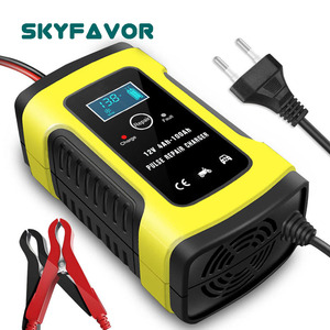 범용 <span class=keywords><strong>12V</strong></span> 자동차 배터리 충전기 <span class=keywords><strong>12V</strong></span> <span class=keywords><strong>5A</strong></span> 6A 스마트 충전기 오토바이/자동차 펄스 수리 지능형 유지 장치 탈황 충전기 - Product Image 3