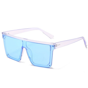 Lunettes <span class=keywords><strong>de</strong></span> <span class=keywords><strong>soleil</strong></span> une pièce à grande monture, <span class=keywords><strong>tendance</strong></span>, mode rétro, couple, pour hommes, vente en gros, <span class=keywords><strong>2022</strong></span> - Product Image 6