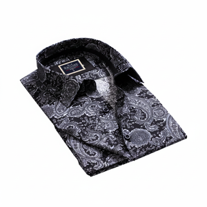 Camisa de Vestir de Manga Larga sin Cuello de Alta Calidad, 100% Algodón, para Primavera, con Características Antiarrugas y Ecológicas - Product Image 2