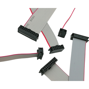 UL2651 28AWG 회색 리본 케이블 2.0mm 피치 <span class=keywords><strong>IDC</strong></span> 커넥터 6-40핀 맞춤형 플랫 케이블 300V - Product Image 1