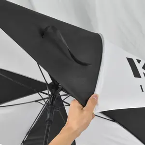 Поставщики производитель оптовая продажа 30-дюймовый Большой ветрозащитный логотип с принтом большой роскошный рекламный фирменный зонт для гольфа на заказ