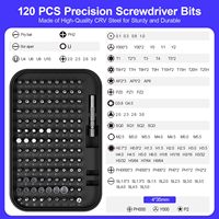 Kit de herramientas de reparación de electrónica 150 en 1 con juego de destornilladores magnéticos de 120 bits para teléfono de computadora portátil