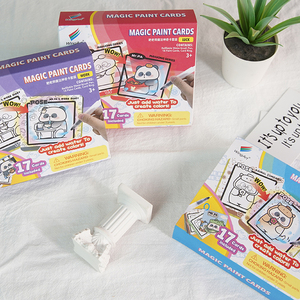 Juego de Tarjetas de Papel Mágico Panda, Novedad de Junio de 2025, 17 Tarjetas de Pintura Mágica de la Suerte con 1 Bolígrafo de Agua, Juguetes de Dibujo para Niños Mayores de <span class=keywords><strong>3</strong></span> Años - Product Image 6